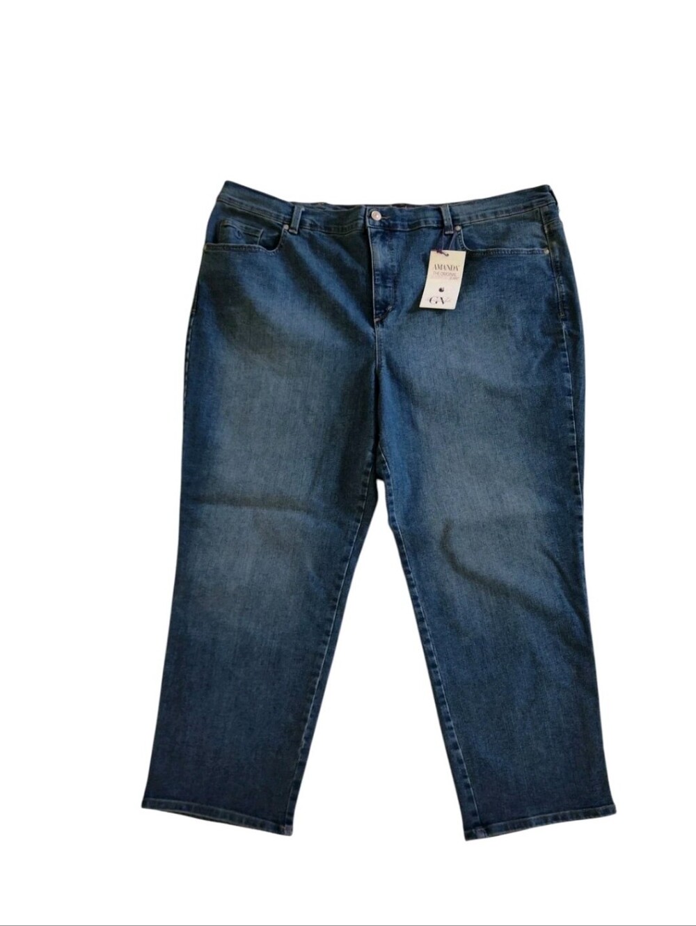 Gloria Vanderbilt Tapered Leg Jeans Size 24WS Slimming Jeans Stretch-#G24